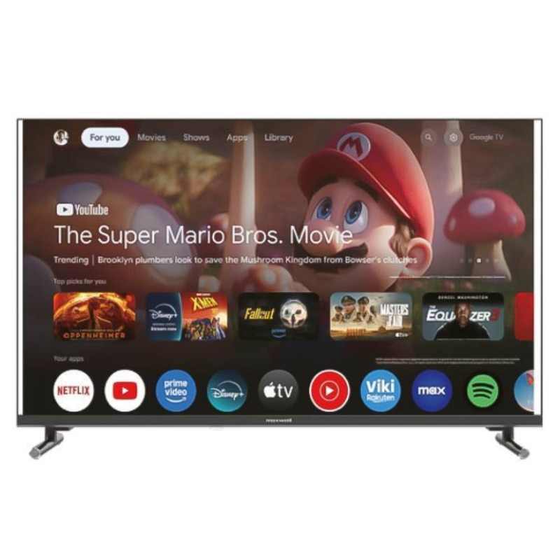 Tv MAXWELL 50" MG60 QLed 4K Smart Google Tv avec Recepteur Integre - Noir - Google