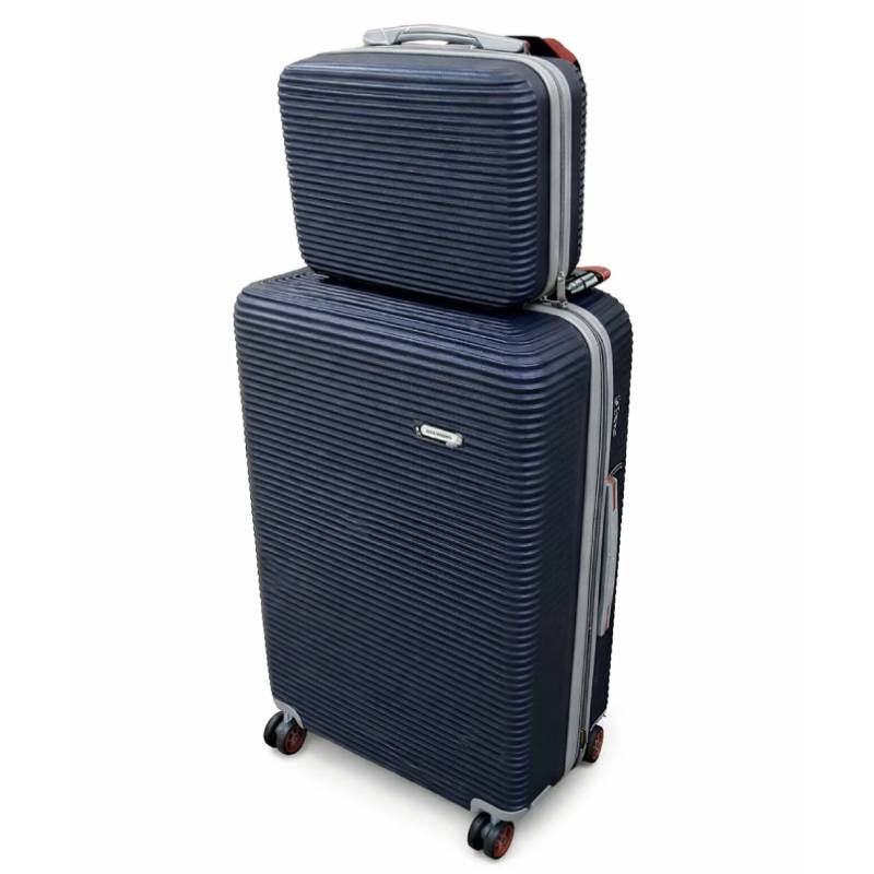 Valise Moyen Modèle MILANO BAG avec mallette grand modèle - Noir - MILANO-BAG