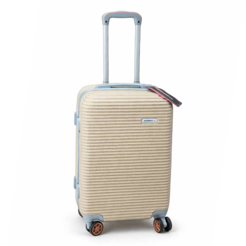 Valise Petit Modèle MILANO BAG avec 4 roues 360° - Beige - MILANO-BAG