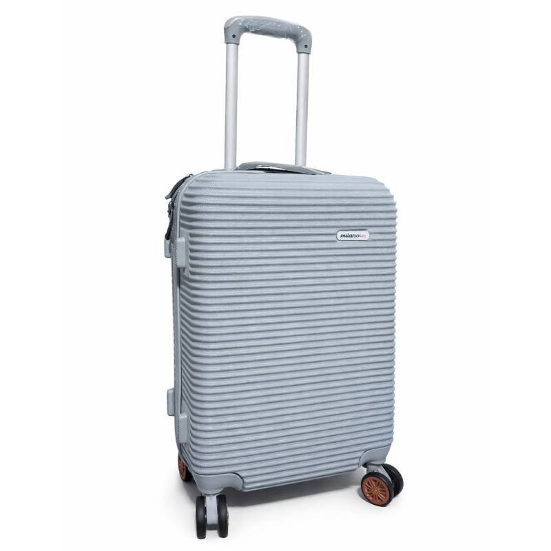 Valise Petit Modèle MILANO BAG avec 4 roues 360° - Gris - MILANO-BAG