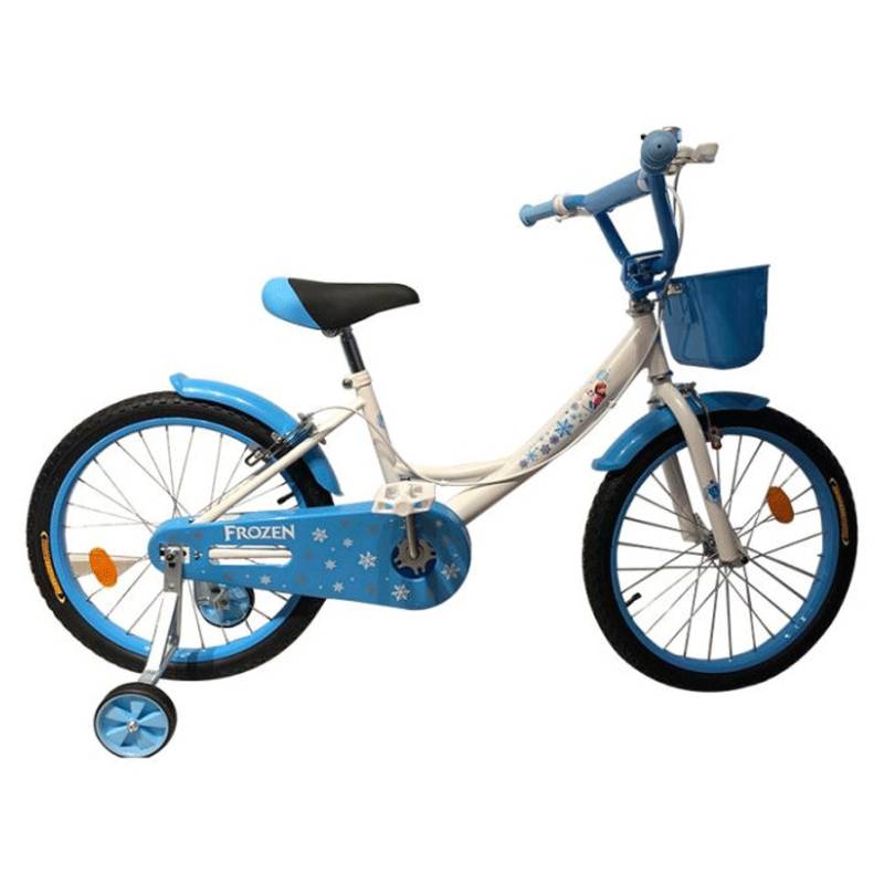 Vélo RODEO FROZEN 16" Avec Panier Pour Fille - Bleu