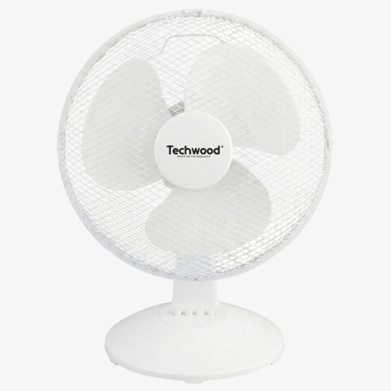 Ventilateur de Table TECHWOOD TVE-3032 35W - Blanc - TECHWOOD