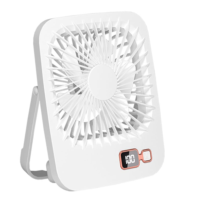 Ventilateur de bureau Rechargeable 2en1 - Blanc