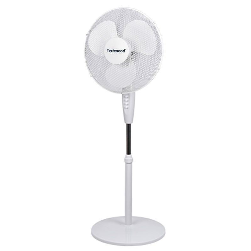 Ventilateur Sur Pied TECHWOOD TVE-4040 - Blanc - TECHWOOD