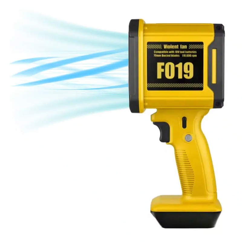 Violent Fan F019 Ventilateur portatif puissant F019 - Jaune