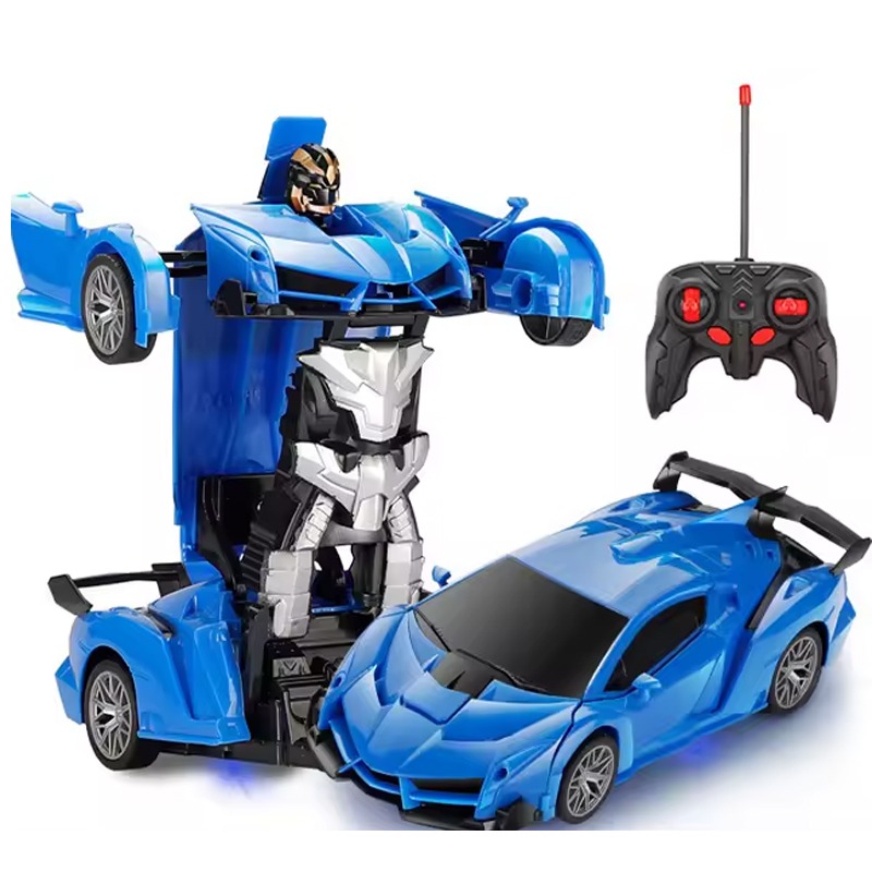 Voiture Robot 2EN1 Télécommandée - Bleu