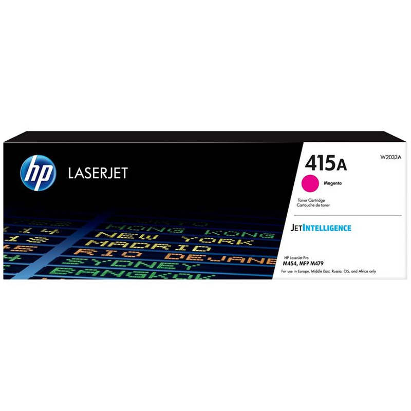Cartouche de toner HP 415A magenta LaserJet originale / 2100 pages W2033A - HP